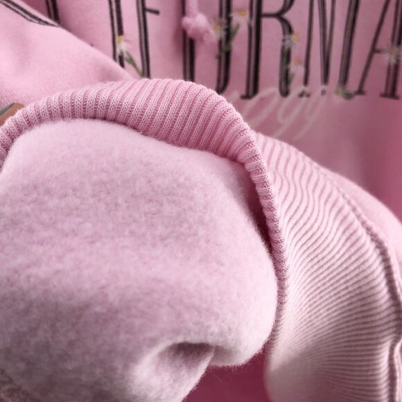 Hollister Pink Hoodie Bull‎ head Print S and XS - Picture 9 of 9